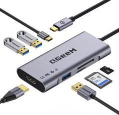 Adapter, Grey, Hdmi, usb