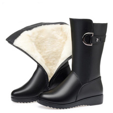furboot, Women, midcalfboot, Leather Boots