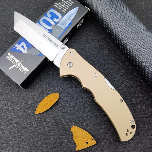 Cold Steel Code Pocket Knife EDC Tactical Hunting Folding Knife Wilderness Defense Knives D2