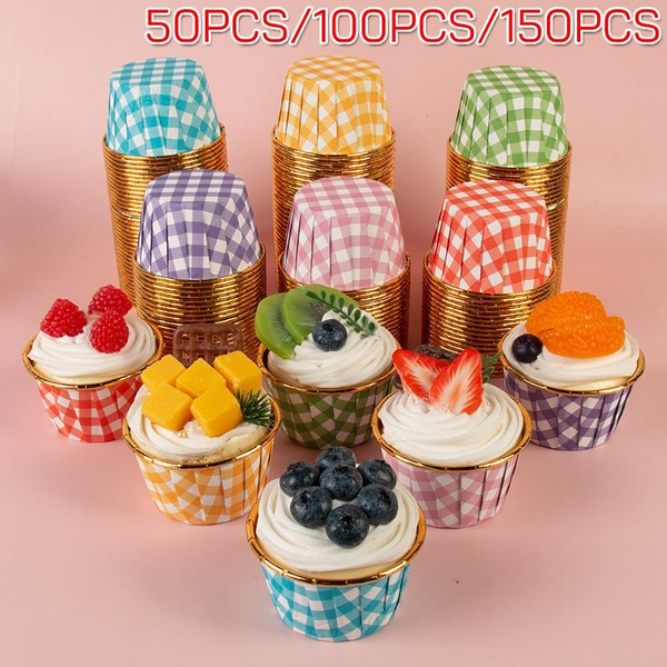 150Pcs Aluminum Foil Muffin Cupcake Cups