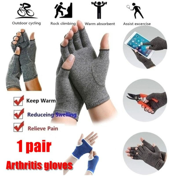 1 Pair Arthritis Compression Gloves For Relieve Arthritis Carpal Tunnel  Pain Relief Fingerless Gloves For Winter Warm Computer Typing Dailywork ,  Idea