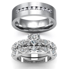 Couple Rings, Steel, weddingengagementring, Stainless Steel