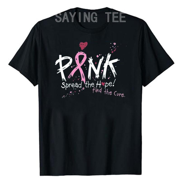 Breast Cancer Shirts for Women Pink Ribbon Shirt Cancer Awareness T ...