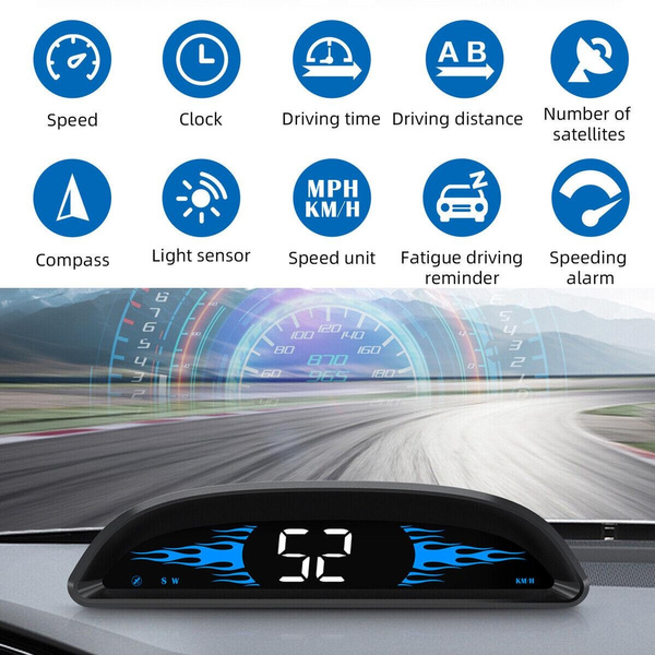 car heads up display with speed limit