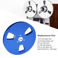 1/4 5 Inch Empty Tape Reel 3 Hole Aluminum Alloy Universal Opening Machine  Part Sound Tape Takeup Reel
