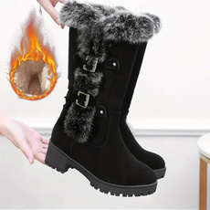 ankle boots, cottonshoe, midcalfboot, fur