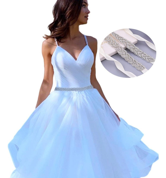 Wedding Dress Belts With Crystals Wedding Dress Belts Handmade - Main Image