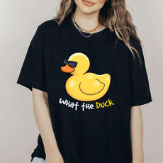 Summer, Round neck, duckshirt, Graphic T-Shirt