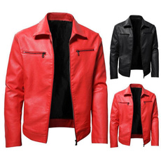 Casual Jackets, cardigan, leather, Clothing