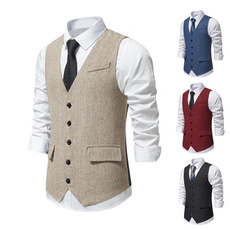 Vest, singlebreast, Men's vest, Cotton Vest