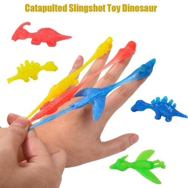 Slingshot Dinosaur Finger Toys, Catapult Toys Elastic Flying Finger  Dinosaur U S