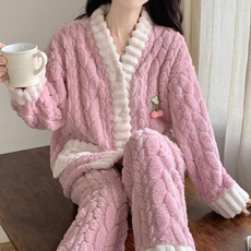 womenshomeclothing, flannelhomesuit, winterwomenspajama, Home & Living
