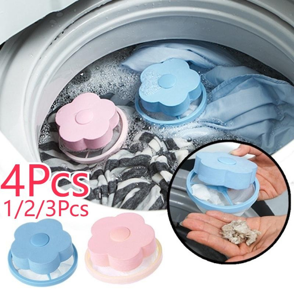 1/2/3/4Pcs Washing Machine Filter Bag Floating Washing Machine Wool