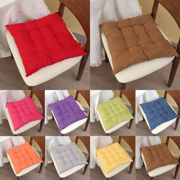 Square Office Chair Pads Soft Chair Cushion Pads Chair Cushions with Ties  Indoor Outdoor Garden Home Kitchen Office