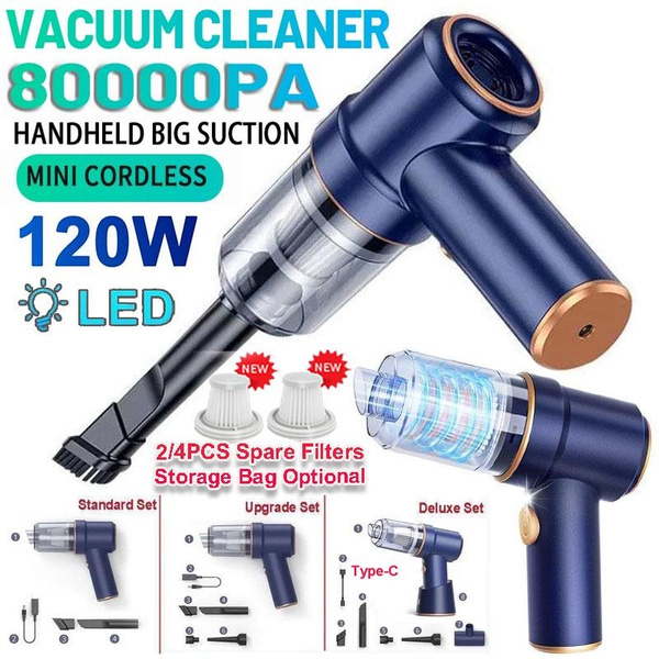 Handheld Wireless Vacuum Cleaner Rechargeable Cyclone Suction Car Vacuum  Cleaner