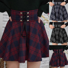 plaid, Corset Dress, Lace, Corset