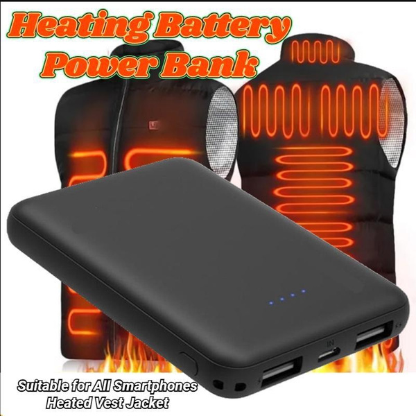 Pocket Power Bank for Heated Vest, 5V 2A Heated Jacket Battery Pack, LED Display Portable
