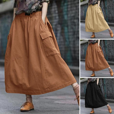 plussizeskirt, long skirt, maxi skirt, Middel