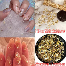 Box, Star, nail decals, Fashion
