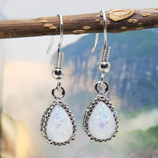 water, waterdropletearring, Hoop Earring, Dangle Earring