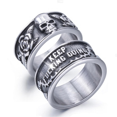 Steel, men_rings, Goth, vintage ring