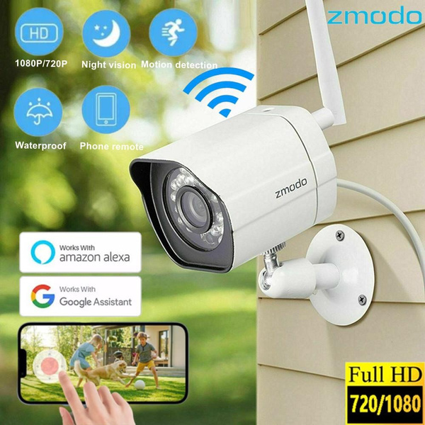 Zmodo HD 1080P/720P WiFi IP Camera Wireless Waterproof CCTV IR Outdoor ...