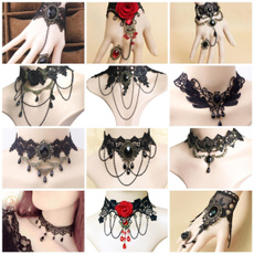 Goth, Fashion, Lace, Choker