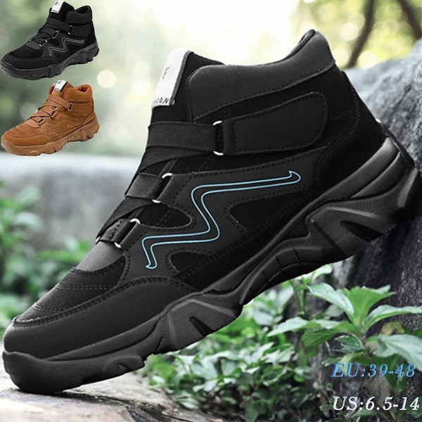 mens walking boots without laces