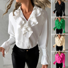 Fashion, ruffle, Shirt, Sleeve
