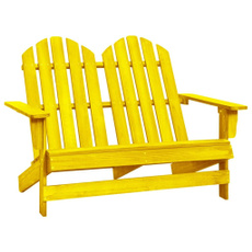Chair, Wood, Yellow, Patio