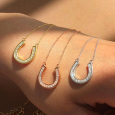 silver plated, horseshoenecklace, Smykker, Gaver