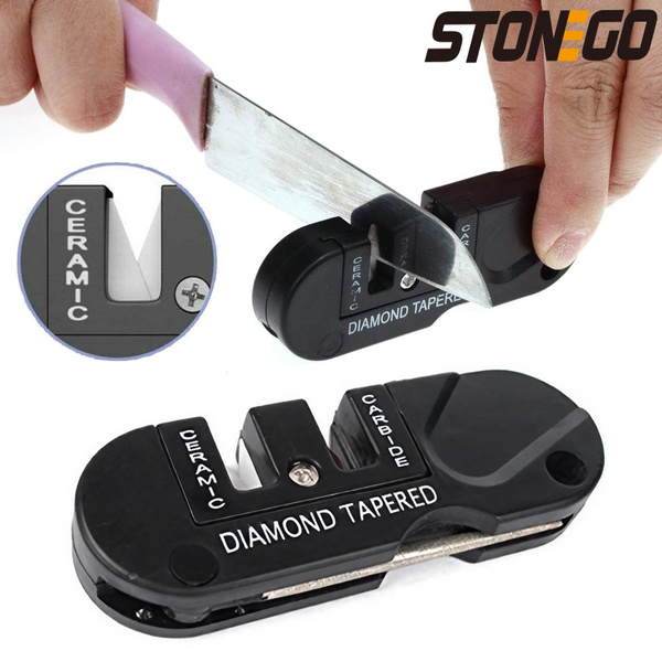 1pc Portable Kitchen Knife Sharpener, New Multi-function Tungsten