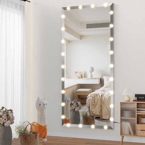 Full Length Mirror with Lights Oversized Full Body Vanity Mirror with 3