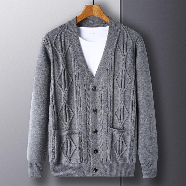 Mens hotsell jacquard cardigan