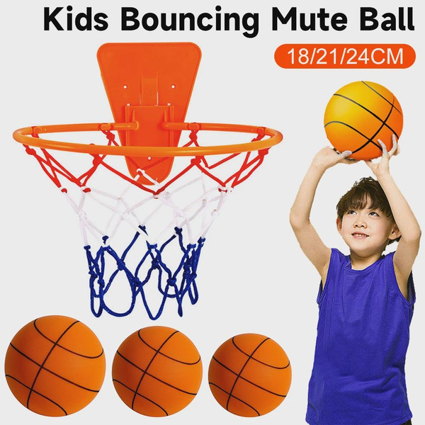 18/21/24CM Kids Bouncing Mute Basketball Children's Basketball ...