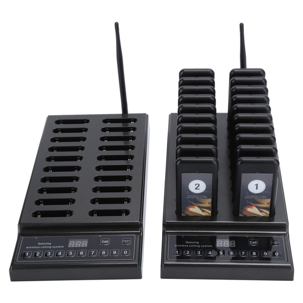 Wireless Calling System, Wireless Paging System LED Flashing Vibration ...