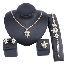 bohemia, Bridal Jewelry Set, tortoiseearring, Crystal