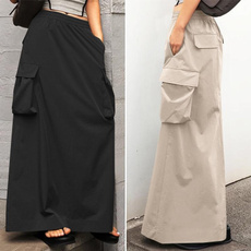 plussizeskirt, long skirt, elastic waist, Waist
