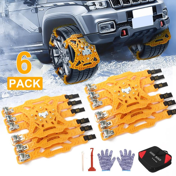 car wheel snow chains