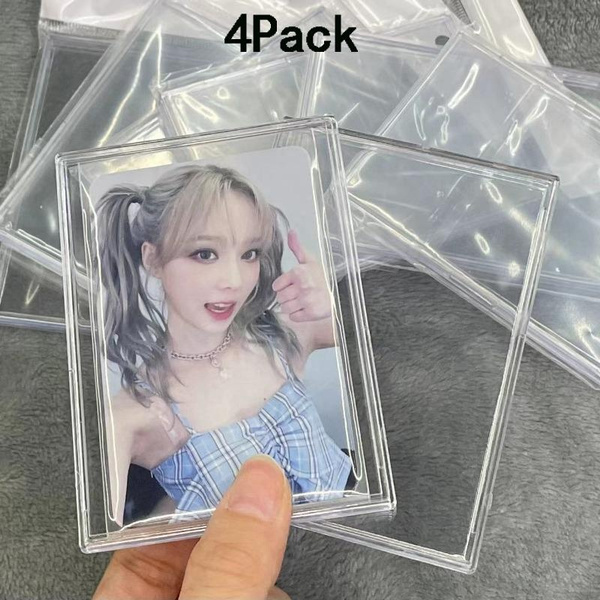 4 Pack Photo Frame Transparent Clear Hard Shell Card Bricks Card ...