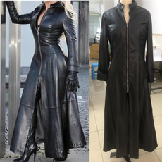 slim, longleatherjacket, sexyleatherjacket, leather