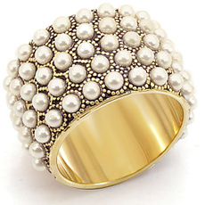 pearls, Ring, Yellow, Jewelry
