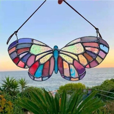 butterfly, Glass, stained, stainedglas