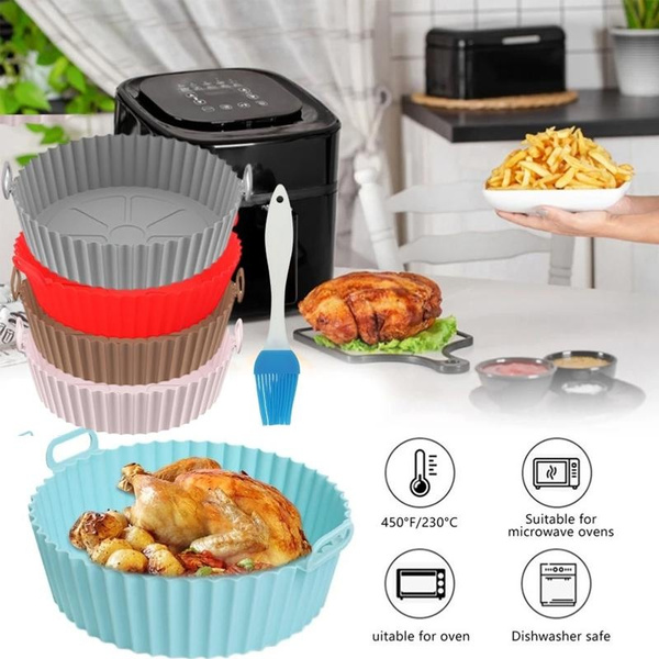 1PC Air Fryer Silicone liner Pan/basket, food safe Air fryer oven