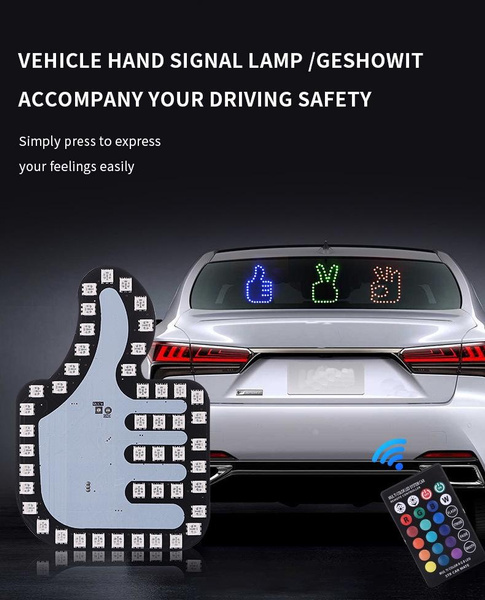 Adjusted Led Light Signs For Car Windshield, Taxi Sign Light Glow LED Sign Bumper Stickers With