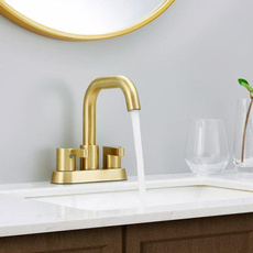 water, Faucets, Bathroom, gold