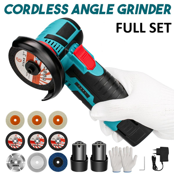 Cordless Angle Grinder Power Motor Electric Grinder for Polishing Wood