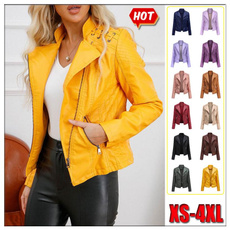 motorcyclecoat, Fashion, womenleatherjacket, Sleeve