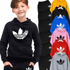 hooded, pullover sweater, pants, kids clothing
