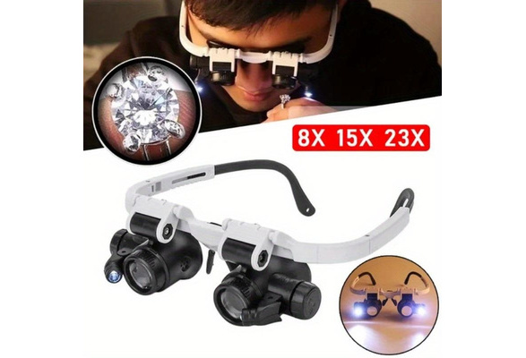 8X/15X/23X Jeweler Watchmaker Magnifying Glasses Magnifying